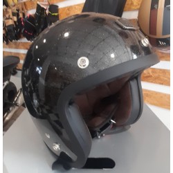 Capacete jet Gasoline cafe...