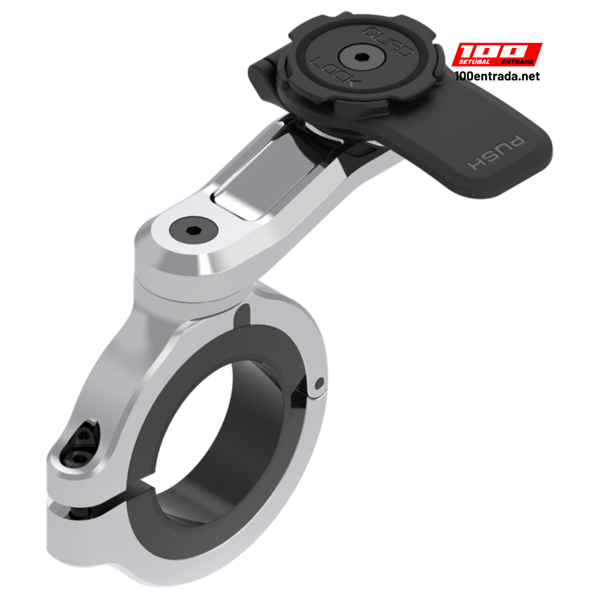 100entrada.net -Comprar botas para andar de moto online -Suporte smartphone para guiador QUAD LOCK Pro Chrome - Largo
