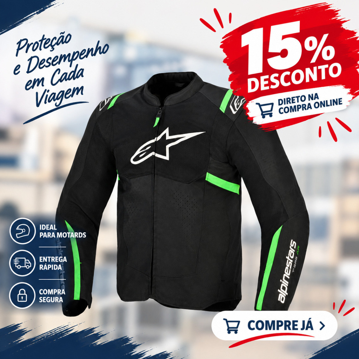 100entrada.net - Comprar blusões online - ALPINESTARS BLUSÃO T-SPS AIR V2