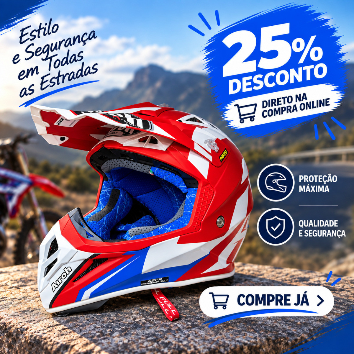 100entrada.net - Capacete Airoh Aviator 2.3 AMS2