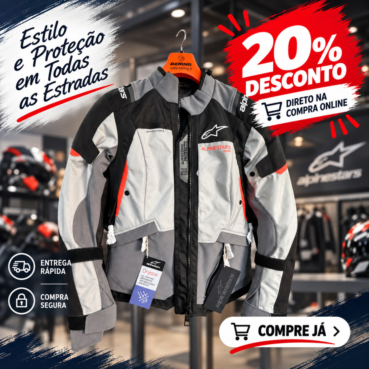 100entrada.net - Comprar blusões online - Bullit FauxFur Bombazine