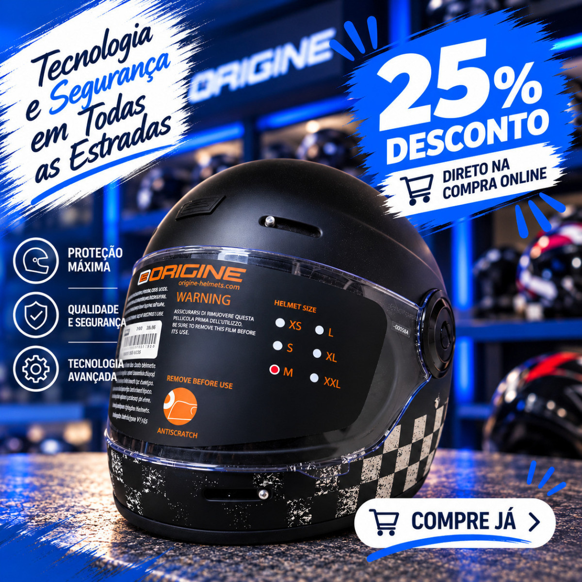 100entrada.net - Capacete Origine Vega Racer E2206