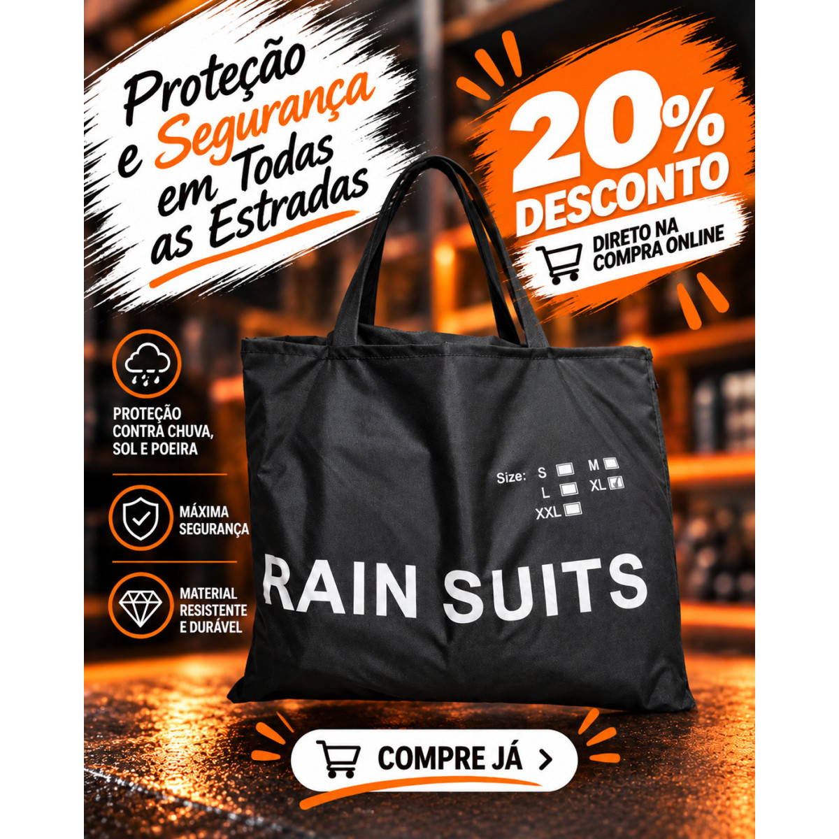 100entrada.net - Luvas impermeáveis para guiador